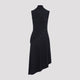 Alaia Sm Scupting Long Navy Knit Dress