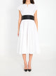 Alaia Black And White Belt Dress