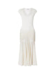 Alaia Raw Waist Ruffled Dress