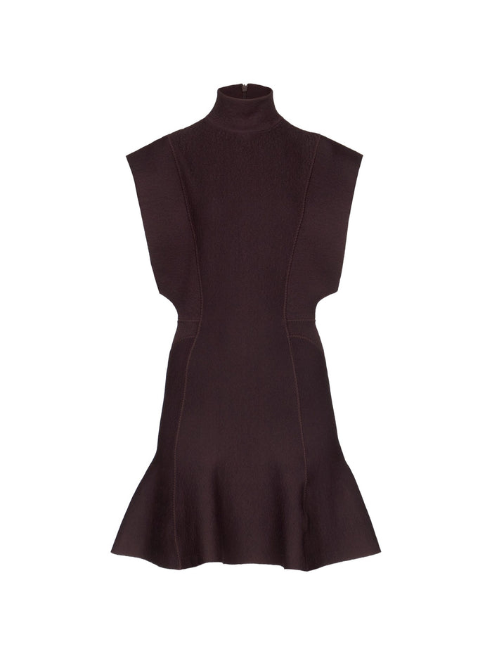 Alaia Seam High-Neck Mini Dress