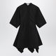 Alaia Panelled Cotton Poplin Dress In Black