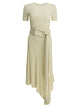 Alaia Draped Midi Dress