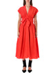 Alaia Alaïa Belted Linen-Blend Dress