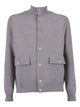 Lardini Grey Wool Polyamide Coat