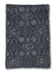 Casablanca Grey Merino Wool Blend Fluffy Monogram Scarf