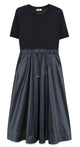 Herno Navy Blue Cotton Dress