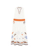 Herno Cotton Patterned-Hem Midi Dress
