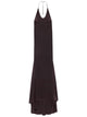 Tom Ford Peach-Feel Silk Satin Halterneck Evening Dress