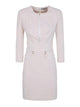 Elisabetta Franchi White Polyester Elastan Dress