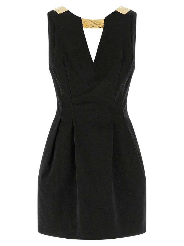 Elisabetta Franchi Metal Plaque Dress