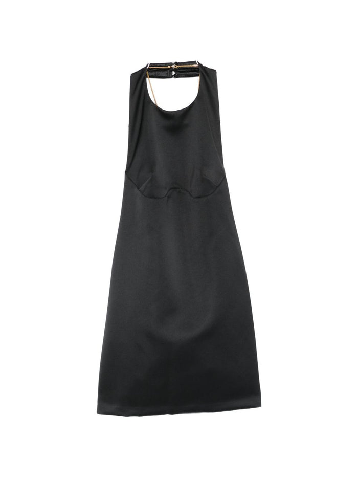 Elisabetta Franchi Black Charm Polyester Mini Dress