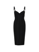 Elisabetta Franchi Lightweight Crêpe Dress With Raw-Cut Fabric
