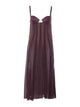 Elisabetta Franchi Brown Polyester Midi Dress
