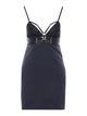 Elisabetta Franchi Twinset Black Short Dress