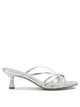 Aeyde Abby 55 Mm Silver Nappa Leather Sandals