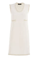 Fabiana Filippi Knitted Mini Dress With Sequin Edging
