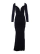 Elisabetta Franchi Black Red Carpet Dress