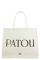 Patou White Cotton Shopping Bag