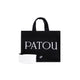 Patou Black Canvas Small Tote Patou Shopping Bag