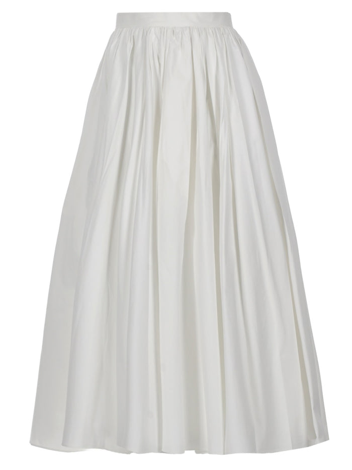 Self-Portrait White Cotton Skirt