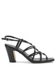 Aeyde Acacia 75Mm Black Laminated Nappa Leather Cow Leather Heeled Sandals