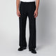 Lardini Blue Pleated Trousers With Pinstripe Pattern