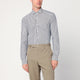 Xacus White Striped Active Twill Shirt Tailor Fit