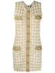 Balmain Nude Tweed Short Dress