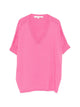 Absolut Cashmere Alyssa Flamingo Pink Cotton Top