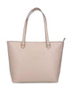Liu Jo Beige Calf Leather Embossed Logo Bag