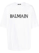 Balmain Sparkling Crystal Logo T-Shirt.