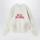 Acne Studios Fleece Logo Sweatshirt Off White