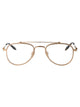 Akoni Brushed White Gold-Matte White Gold-Dark Tortoise Titanium Glasses
