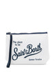 Mc2 Saint Barth Aline Scuba Pouch In Solid White