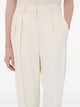 Loulou De Saison Natural Alloy Pleated Trousers