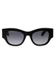 Alexander Mcqueen Black Acetate Sunglasses