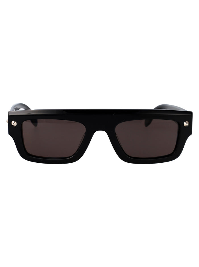Alexander Mcqueen Black Acetate Sunglasses