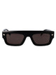 Alexander Mcqueen Black Acetate Sunglasses