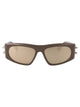 Alexander Mcqueen Injectate Brown Sunglasses