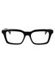 Alexander Mcqueen Black-Black-Transparent Injectate Glasses