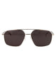 Alexander Mcqueen Metallic Silver Sunglasses