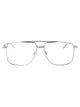 Alexander Mcqueen Silver Metal Optical Glasses
