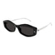 Alexander Mcqueen Black Metal Sunglasses