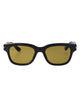 Alexander Mcqueen Grey-Grey-Yellow Recycled Acetate Sunglasses