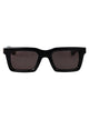 Alexander Mcqueen Black-Black-Grey Acetate Sunglasses