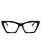 Alexander Mcqueen Black-Black-Transparent Recycled Acetate Glasses