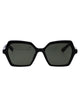 Alexander Mcqueen Black-Black-Grey Recycled Acetate Sunglasses