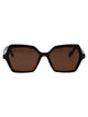Alexander Mcqueen Havana-Havana-Brown Recycled Acetate Sunglasses