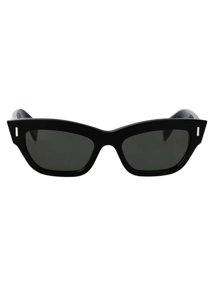Alexander Mcqueen Black-Black-Grey Acetate Sunglasses