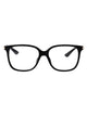Alexander Mcqueen Black-Black-Transparent Acetate Glasses